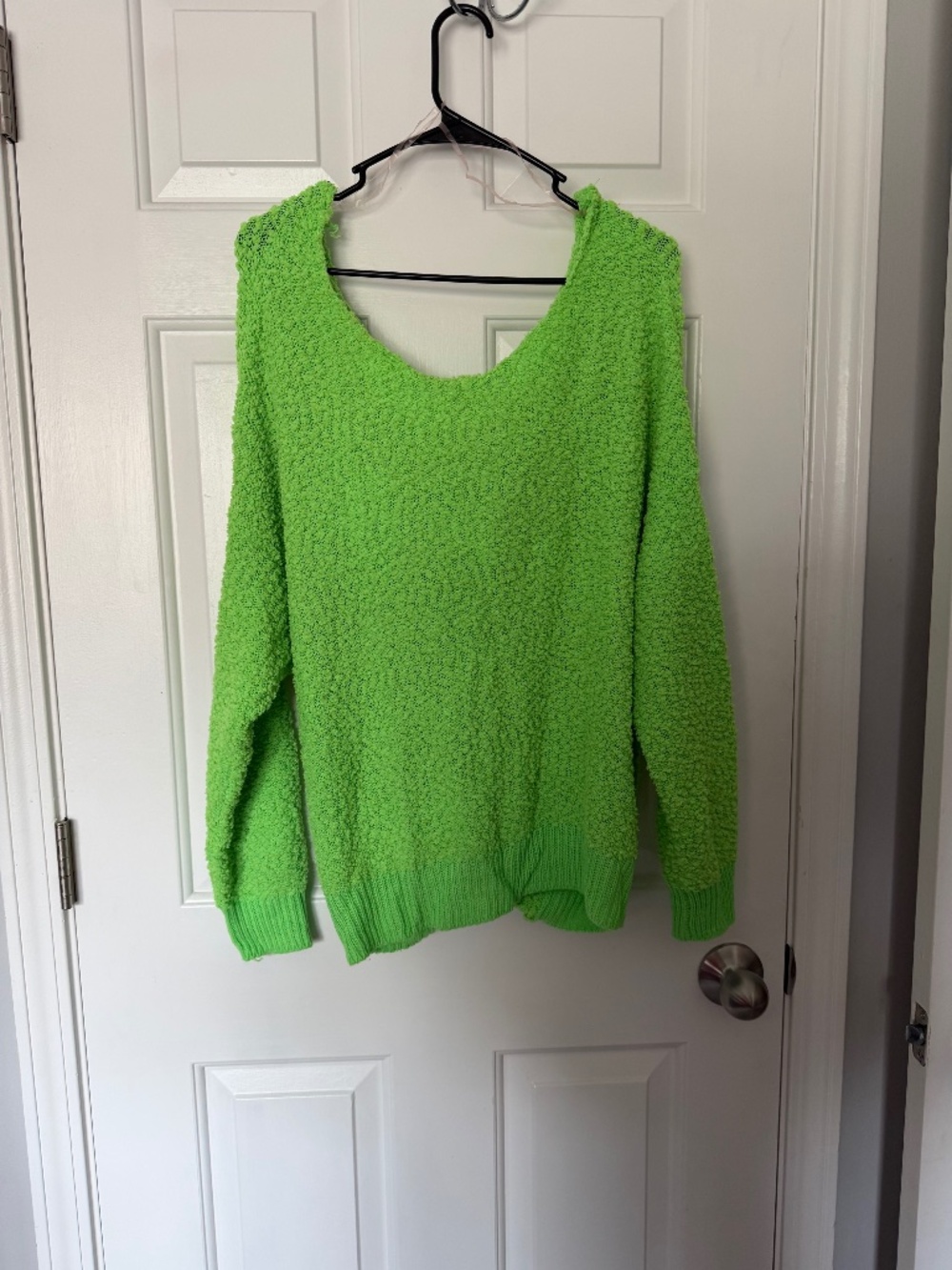Twist back sweater